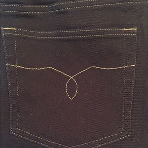 Ralph Lauren Black Denim with Yellow Stitching